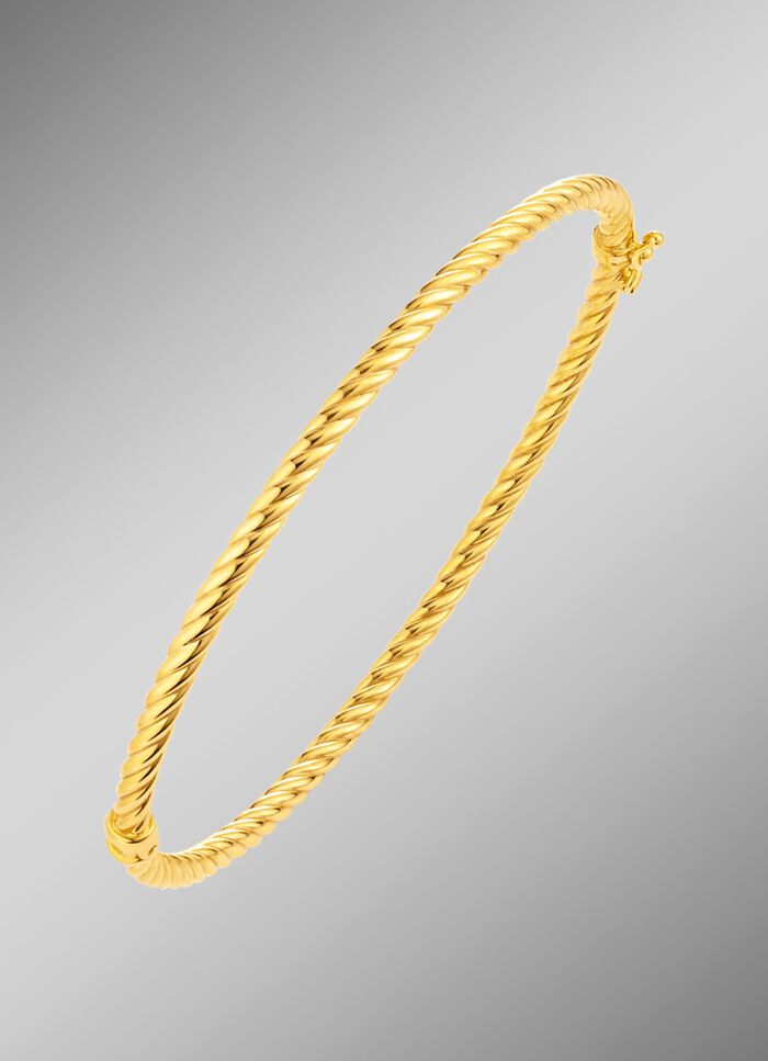 Gedrehter Armreif mit Steckschloss 