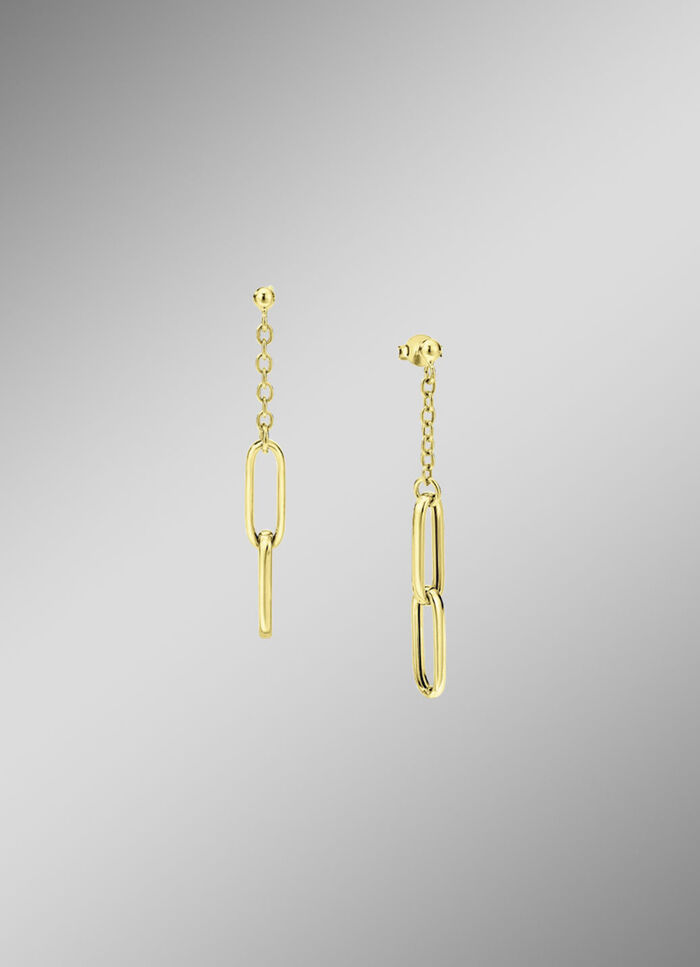 Eleganz in Bewegung: Ohrstecker aus feinem Gold 