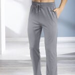 Zweierpack Schlaf- und Freizeithosen, mit Modal 1X MARINE, 1X GRAFIT