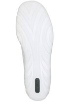 Remonte Schn&uuml;r-Bootie aus bedrucktem und metallisch schimmerndem Synthetikmaterial WEISS-PUDERROS&Eacute;