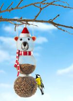 Vogelfutterstelle Eisb&auml;r 