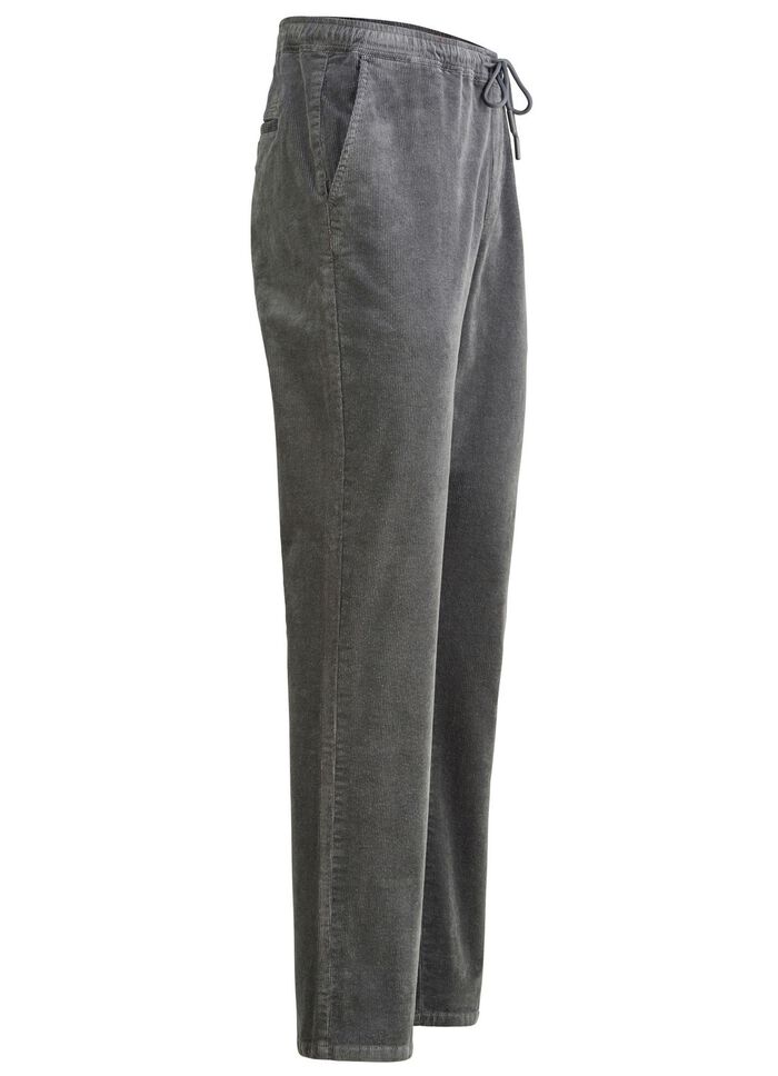 Schlupfcordhose mit Gummibund rundum in 3 Farben GRAU