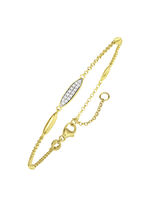 Vergoldetes Armband mit Zirkonia 