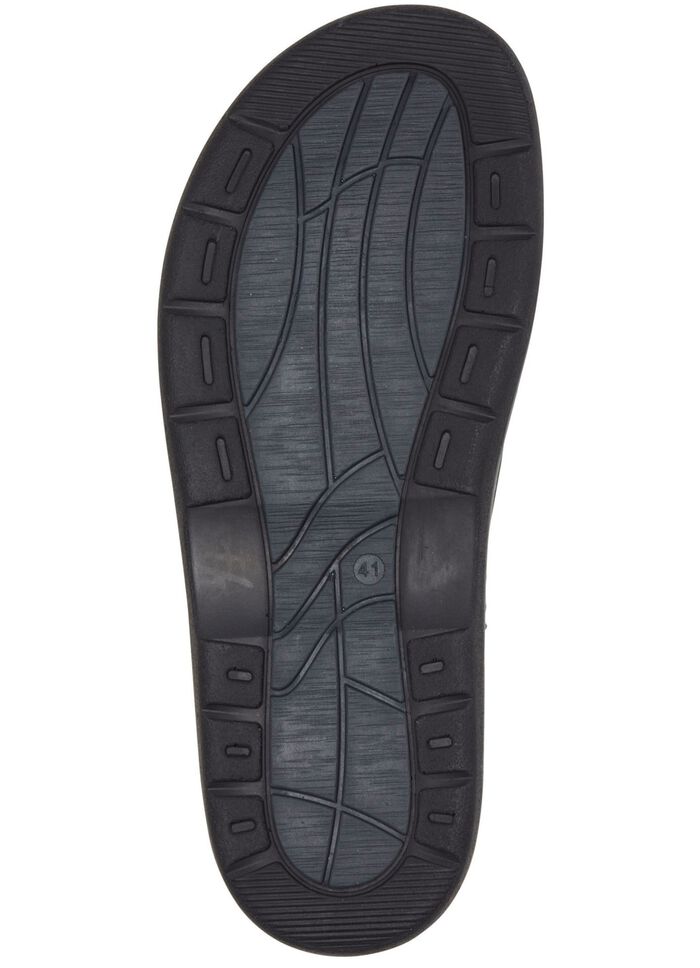 GINO GALANTE, bequeme Herren-Pantoletten, Weite H, mit herausnehmbarem Fu&szlig;bett DUNKELBLAU-MOKKA