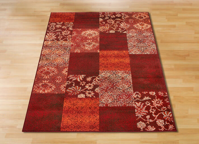 Gewebte Br&uuml;cken und Teppiche im Patchwork-Dessin TERRA