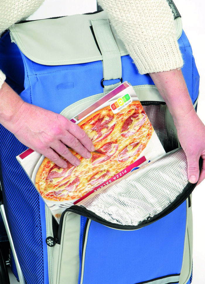 Leichter und leiser Einkaufsroller Royal Shopper BLAU