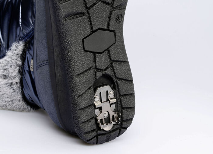 Winterstiefel mit Kunstpelzrand BLAU