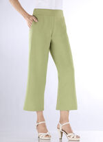 Hose in modisch verk&uuml;rzter L&auml;nge GR&Uuml;N MELANGE