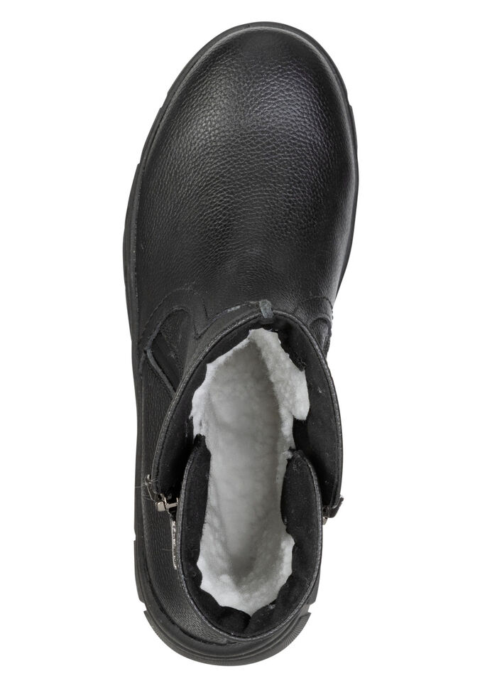 ELENA EDEN, gefütterte Damen-Boots, Winterschuhe, Weite G, mit herausnehmbarem Fußbett SCHWARZ