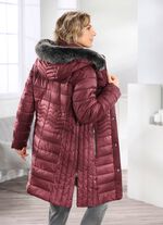 Kurzmantel mit seitlicher Längssteppung KASTANIE