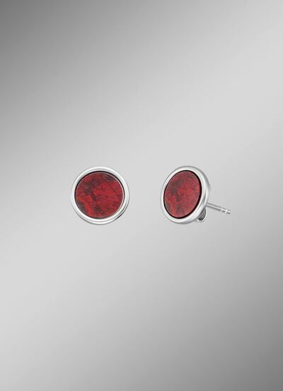 Powerful Stone Ohrstecker mit Roter Jaspis 