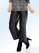 Hose aus softem Nappaleder-Imitat SCHWARZ