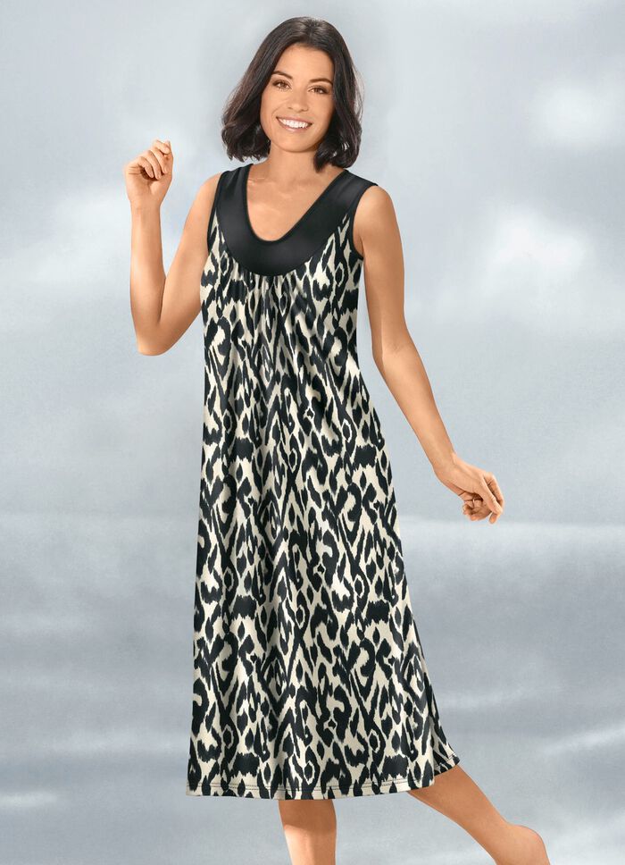 Kleid mit farbbrillantem Druckdessin 