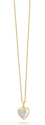 Funkelnder Herz Anh&auml;nger 