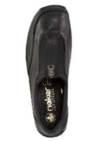 Rieker, klassische Damen-Slipper, mit Rei&szlig;verschluss SCHWARZ