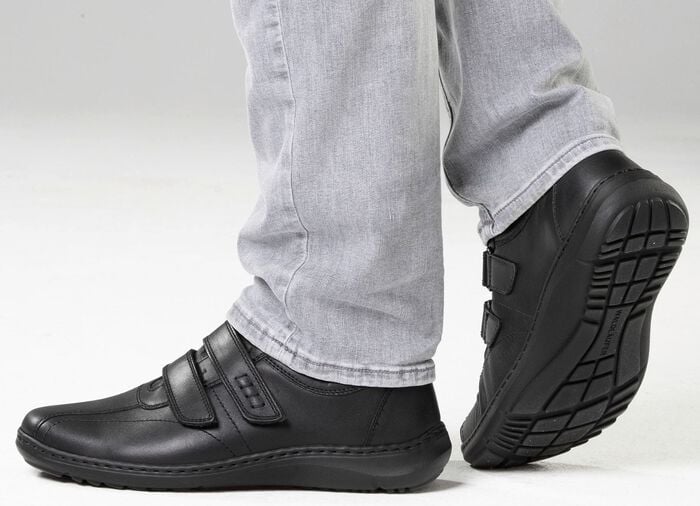 Waldl&auml;ufer, bequeme Herren-Slipper, Weite H, mit herausnehmbarem Fu&szlig;bett 