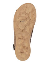 Gemini Sandale aus perforiertem, geprägtem Nappaleder COGNAC