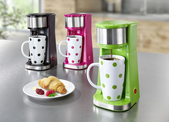 Kaffeemaschine für den schnellen Kaffeegenuss GRÜN