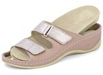 Mubb Pantolette mit Leder-Memory-Fu&szlig;bett MAUVE-ALTROS&Eacute;