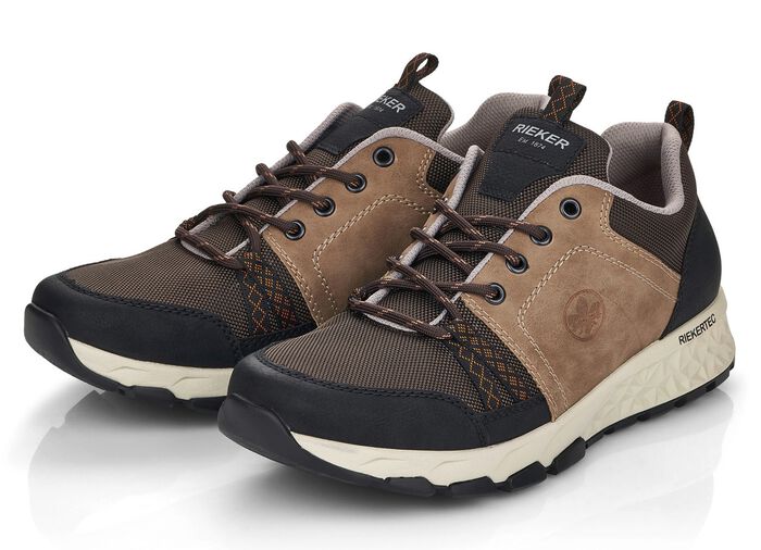 Rieker Sneaker mit Schn&uuml;rung TAUPE-BRAUN-SCHWARZ