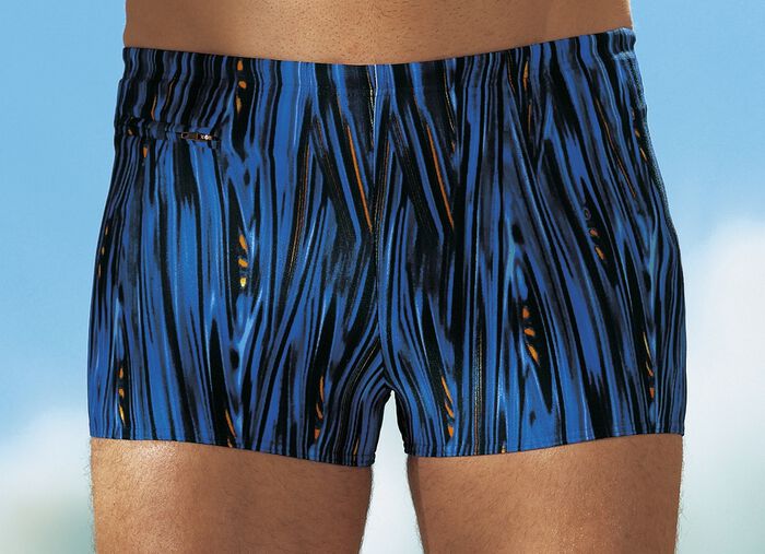 Schwab Badehose in h&ouml;herer Kastenform mit Rei&szlig;verschlusstasche 