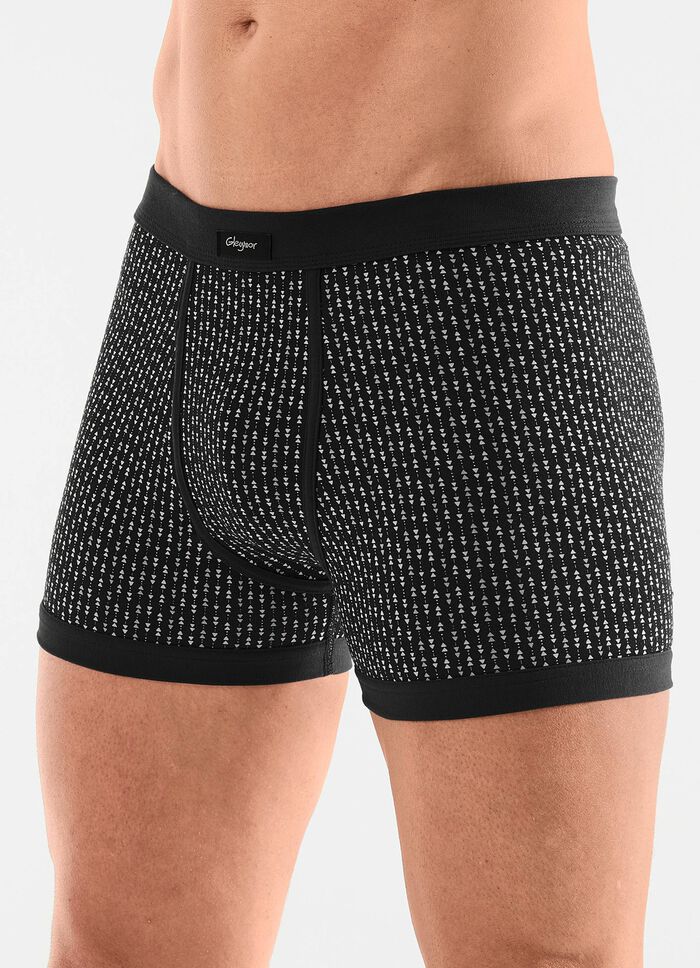 Viererpack Unterhosen mit Eingriff aus Feinjersey 