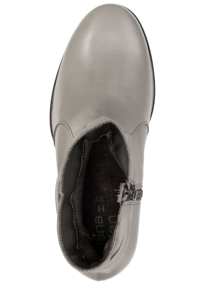 ELENA EDEN, modische Damen-Stiefeletten, Weite G, mit herausnehmbarem Fußbett HELLGRAU