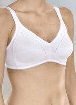Naturana BH mit Jacquard-Dessin WEISS
