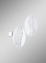 Schicke Ohrstecker mit synth. Zirkonia 