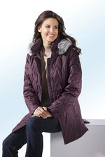 Jacke mit fabelhaftem Stepp GRANATROT