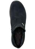 Atmungsaktive Damen-Boots, Winterschuhe, Weite K, mit Reißverschluss SCHWARZ