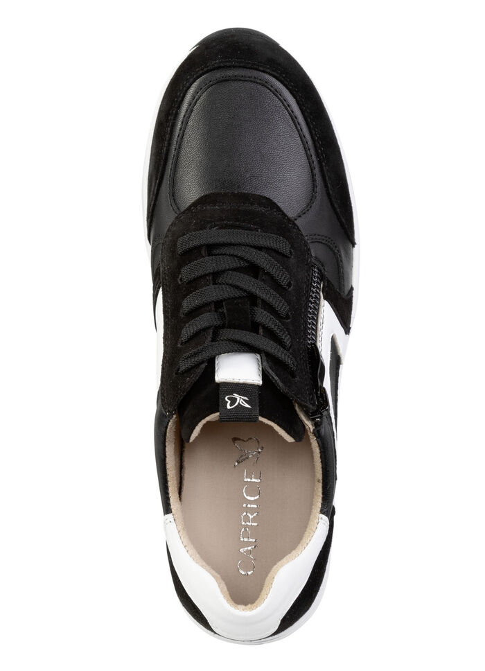 ELENA EDEN, sytlische Damen-Sneaker, Weite H, mit herausnehmbarem Fu&szlig;bett SCHWARZ-WEISS