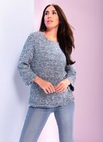 Pullover mit Melange-Effekt 