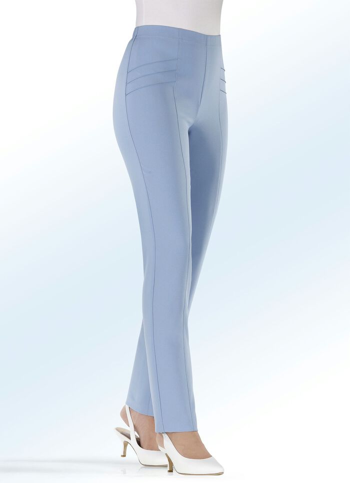 Hose mit h&uuml;bscher Biesenzier HELLBLAU