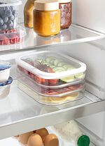 Frischhaltedosen-Set, 4-teilig, mit gewelltem Boden 