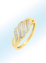 Damenring in  Wellen-Design 