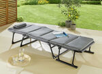 Gartenliege 2 in 1 mit zusätzlichem Kopfkissen 