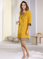 Zweierpack Nachthemden mit 3/4 langen Ärmeln  