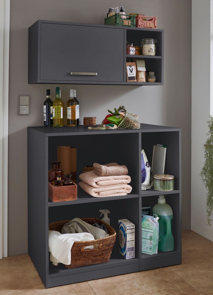 Raffinierte Schr&auml;nke mit Melaminbeschichtung ANTHRAZIT