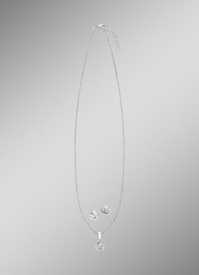Wunderschönes Schmuck-Set aus Silber, 2-teilig 