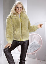 Kurzjacke aus Kunstpelz 