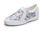 ELENA EDEN Slipper aus Nappaleder WEISS-BUNT