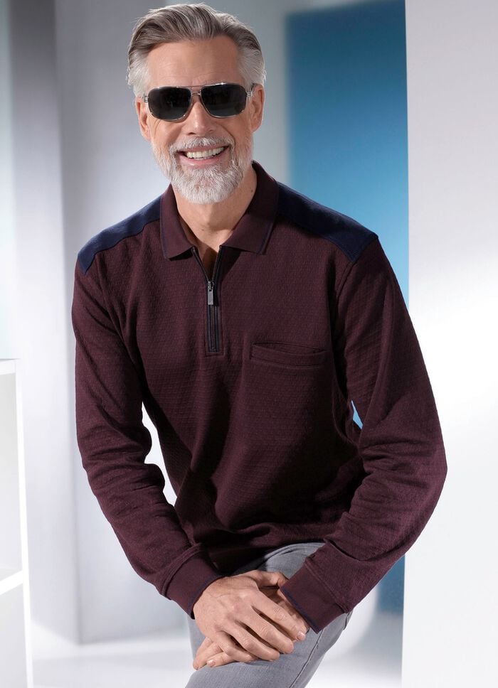 Poloshirt  BORDEAUX-MARINE