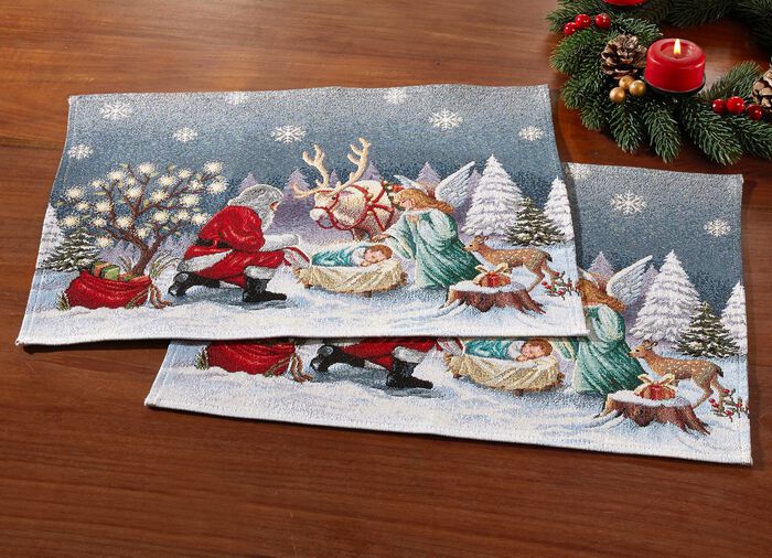 Tisch- und Raumdekoration aus Gobelin BUNT