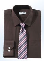 Hemd mit Brusttasche DUNKELBRAUN