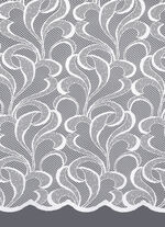 Blumenfenster-Store Ranken mit Automatikfaltenband 