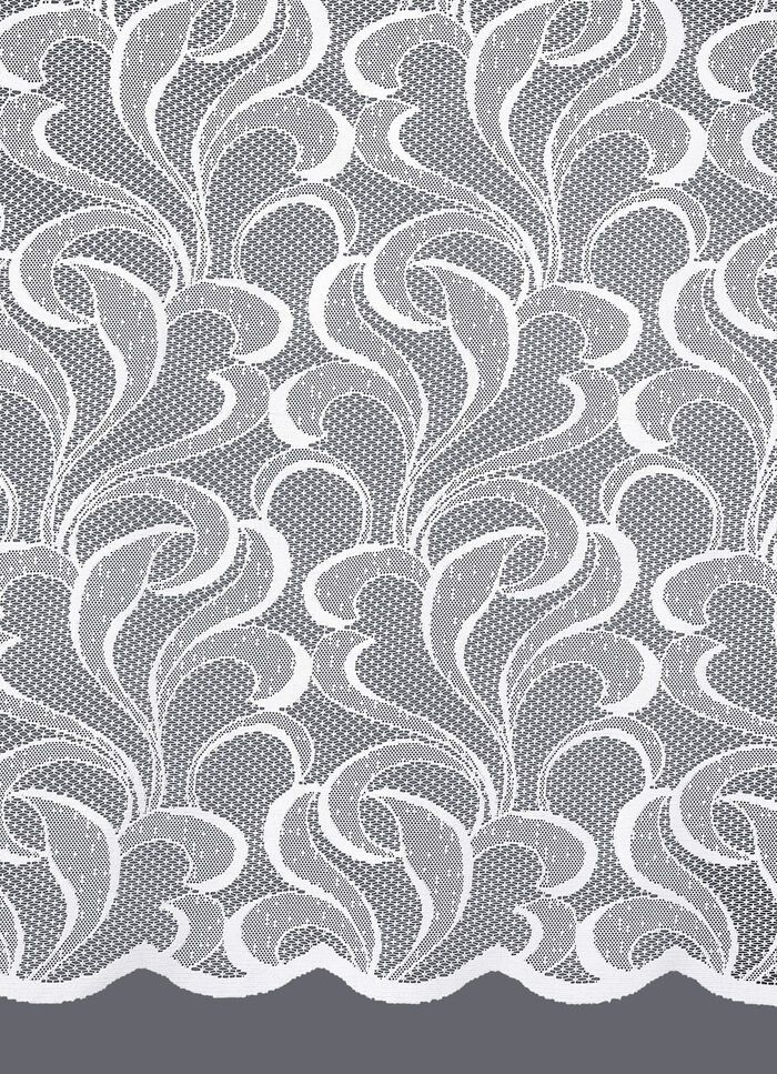 Blumenfenster-Store Ranken mit Automatikfaltenband 