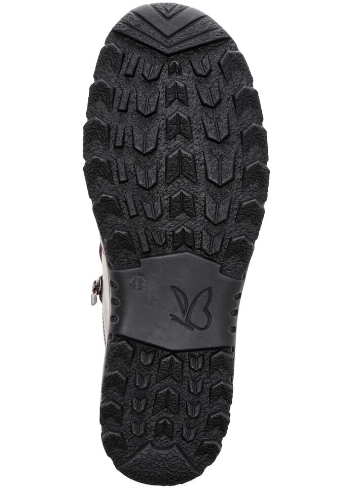 ELENA EDEN, gef&uuml;tterte Damen-Boots, Winterschuhe, Weite H, mit Rei&szlig;verschluss BORDEAUX