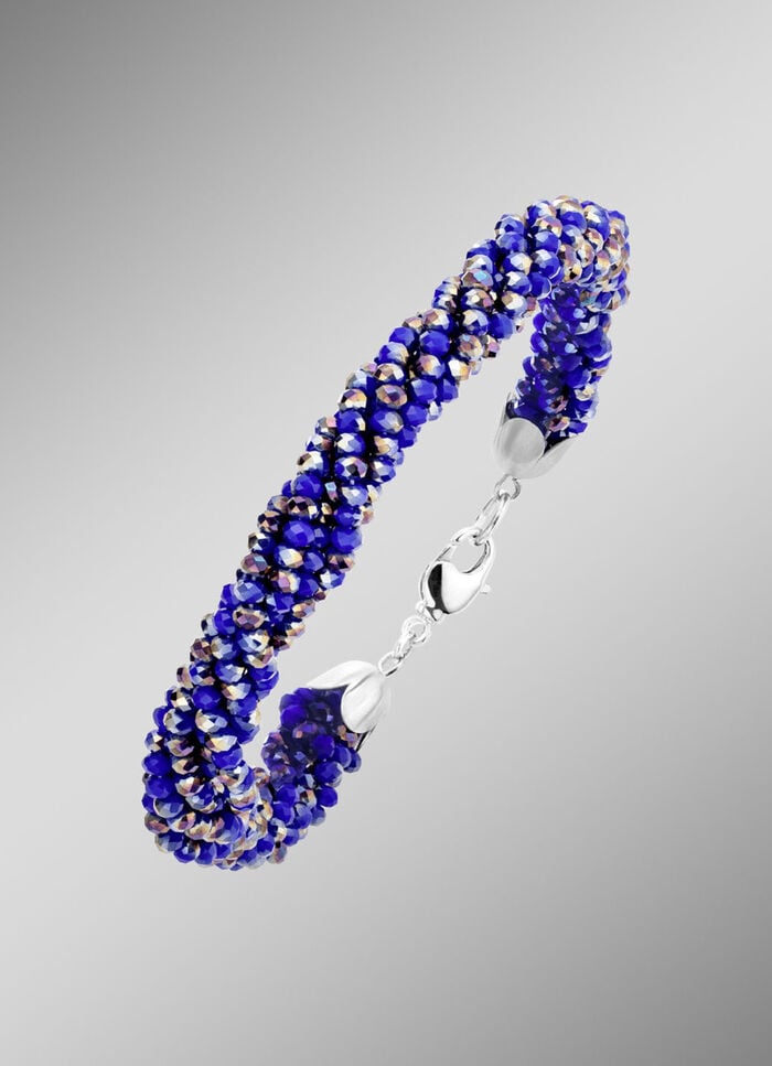 Schmuck-Set mit blauen Kristallen, 2-teilig 