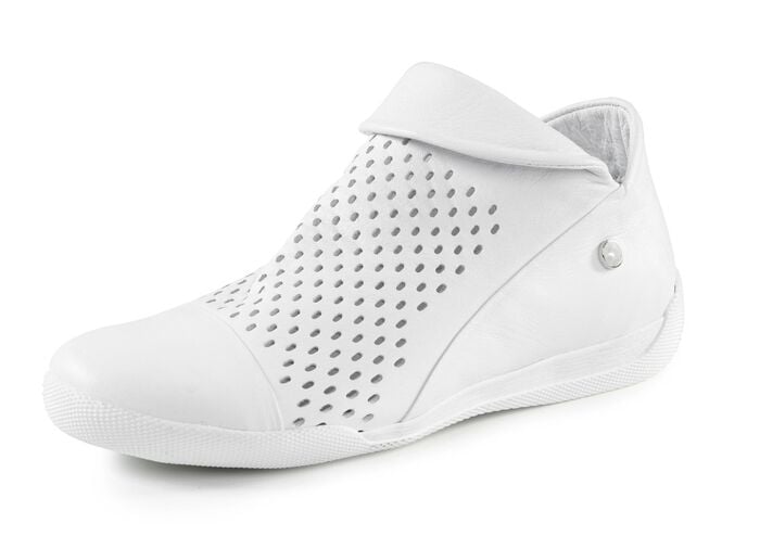 Andrea Conti, sommerliche Damen-Boots, mit herausnehmbarem Fu&szlig;bett WEISS